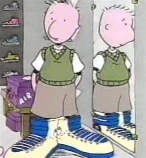 doug funnie cartoon characters in designer clothes gucci nike|cartoon character shoes.